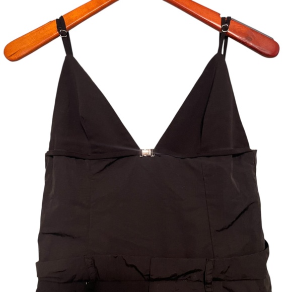 Zara High Waist Wide Leg Silver Buckle Detail Jumpsuit Size‎ S - Picture 2 of 8